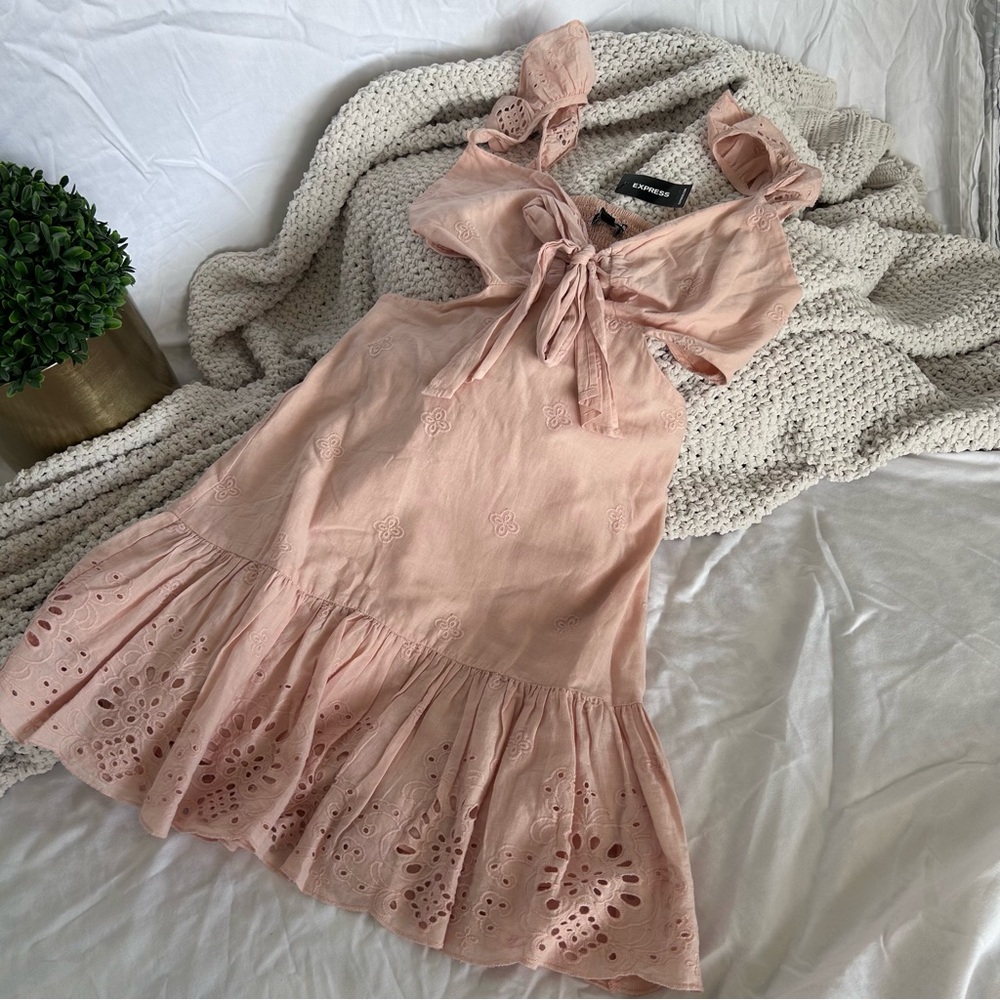 Express Pink Mini Dress Size  XSMALL